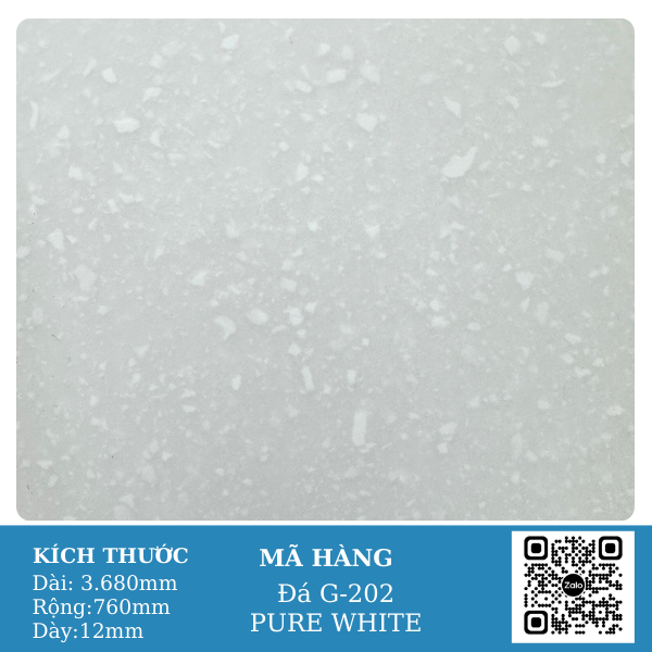 Đá Solid Surface G202 Pure White