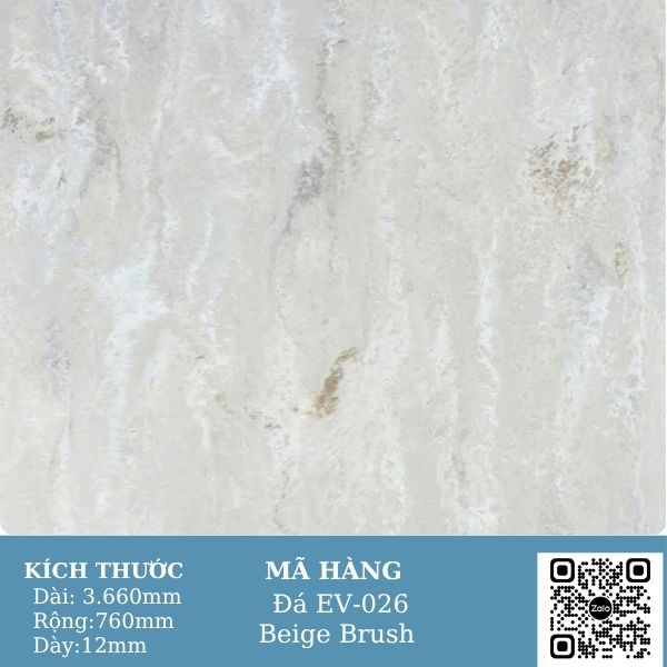 Đá Solid Surface EV-026 Beige Brush